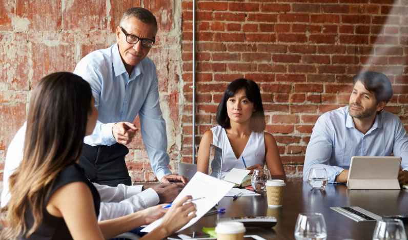 Manager delegating